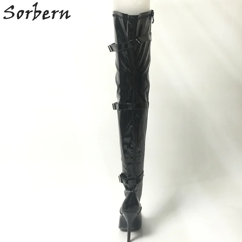 Sorbern/Женские Сапоги выше колена экзотические Фетиш сапоги женские до бедра с