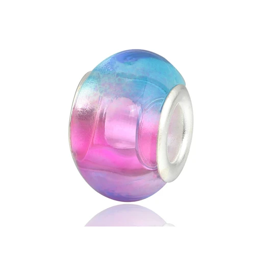 Розовый цвет большая эмаль круглые сердечки цветы сплав бусины подходят для