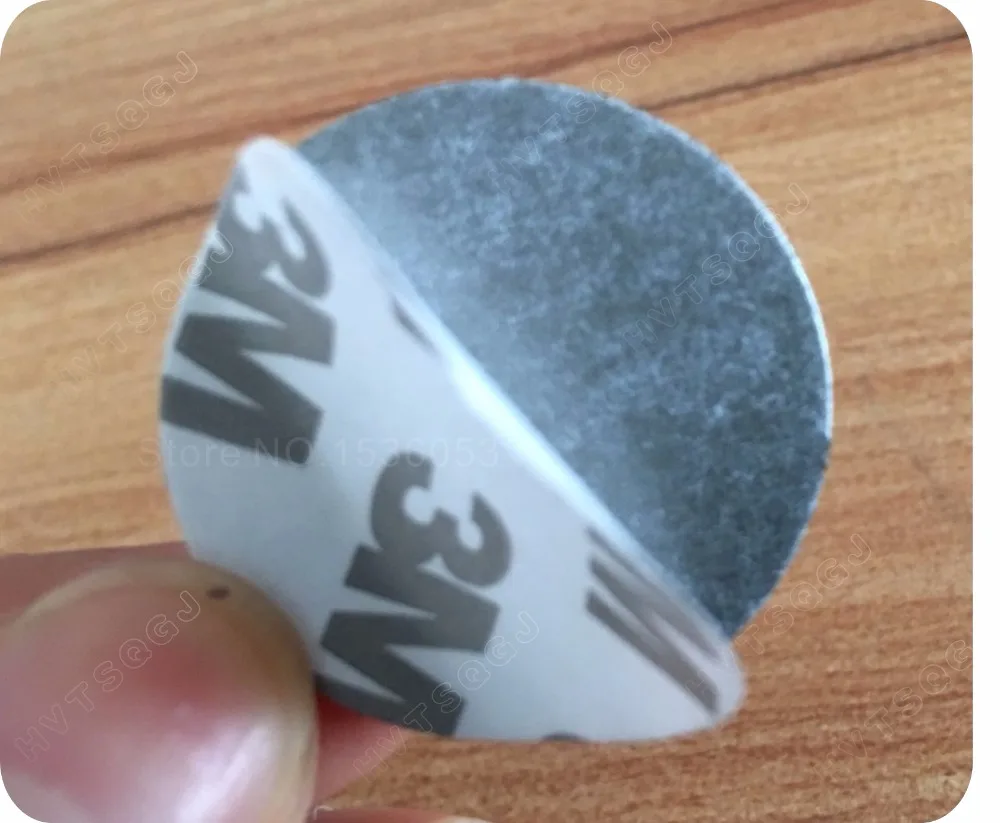 RFID метка диаметром 20 мм em4100 с наклейкой 3M rfid антиметаллическая бирки для монет