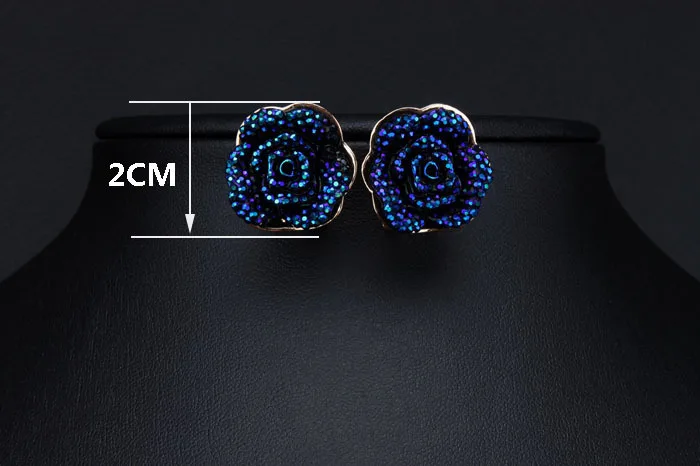 Новое поступление оптовая продажа женские серьги в виде романтических цветов