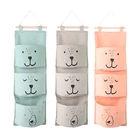 Настенные подвесные сумки для хранения, льняной шкаф, детский органайзер для комнаты, сумка для игрушек, книг, косметический Органайзер для мелочей