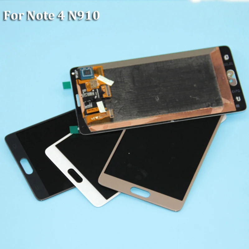 AMOLED lcd для samsung Galaxy Note 4 Note4 N910C N910 N910A N910F дисплей кодирующий преобразователь