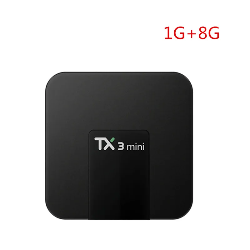 Wechip TX3 Мини Android 7,1 Смарт ТВ приставка 1 ГБ/2 ГБ 16 ГБ Amlogic S905W четырехъядерный процессор поддержка H.265 4K медиаплеер PK H96 PRO ТВ приставка - Цвет: 1G8G