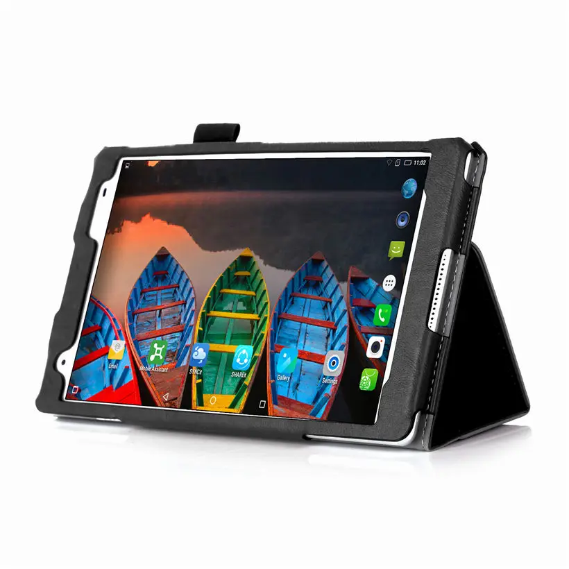 Чехол для Lenovo Tab 4 8 Plus Женский кожаный чехол планшета с подставкой и пленкой
