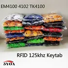 500 1000 шт. EM4100 125 кГц ID брелок rfid-метка llaveros llavero Porta Chave, Карта брелок, маркерное кольцо, датчик приближения