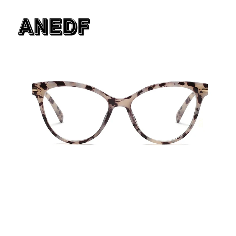 ANEDF 2018 New Simple Cat Eye Rivet Glasses Frames Men Women Trending Styles Optical Fashion Computer Eyewear Frame | Аксессуары для