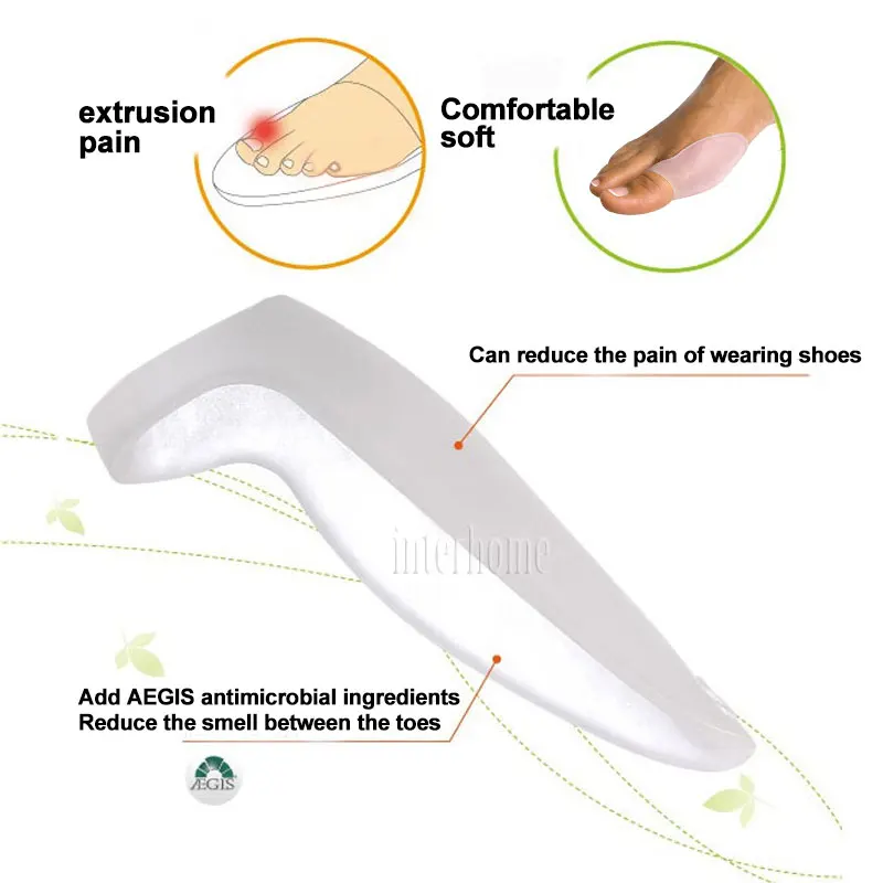 Силиконовые гелевые стельки для большого пальца ноги при вальгусной деформации