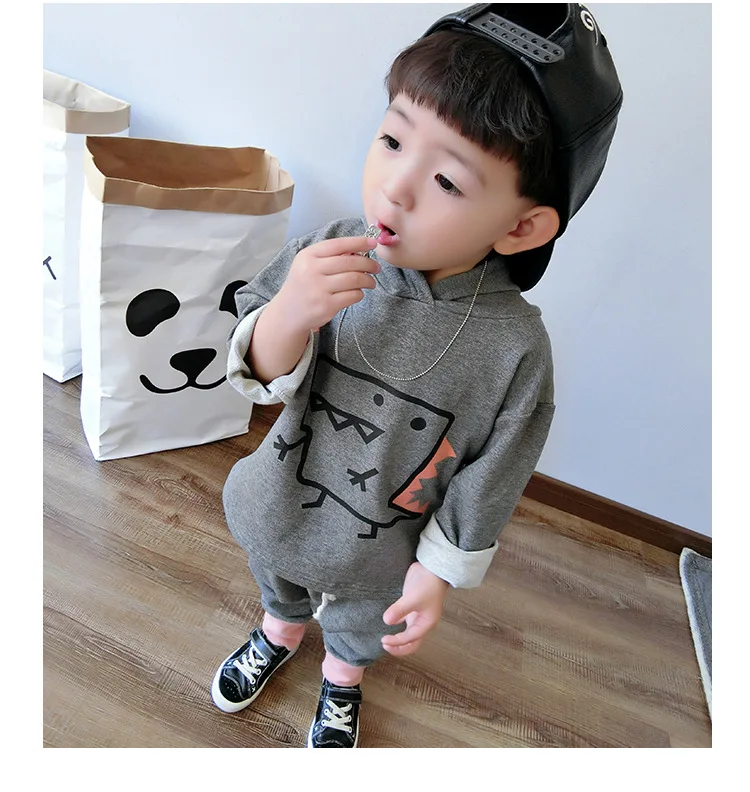 2019 Kids clothes sets Cartoon monster dinosaur girls boys Comfortable soft toddler baby coat children clothing Halloween gifts | Детская
