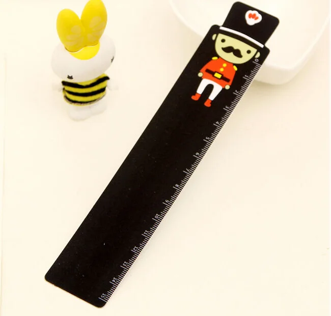 

New Cute Creative Cartoon PVC Soldier Rulers traight Ruler drawing template for Kid School Gift korean papelaria
