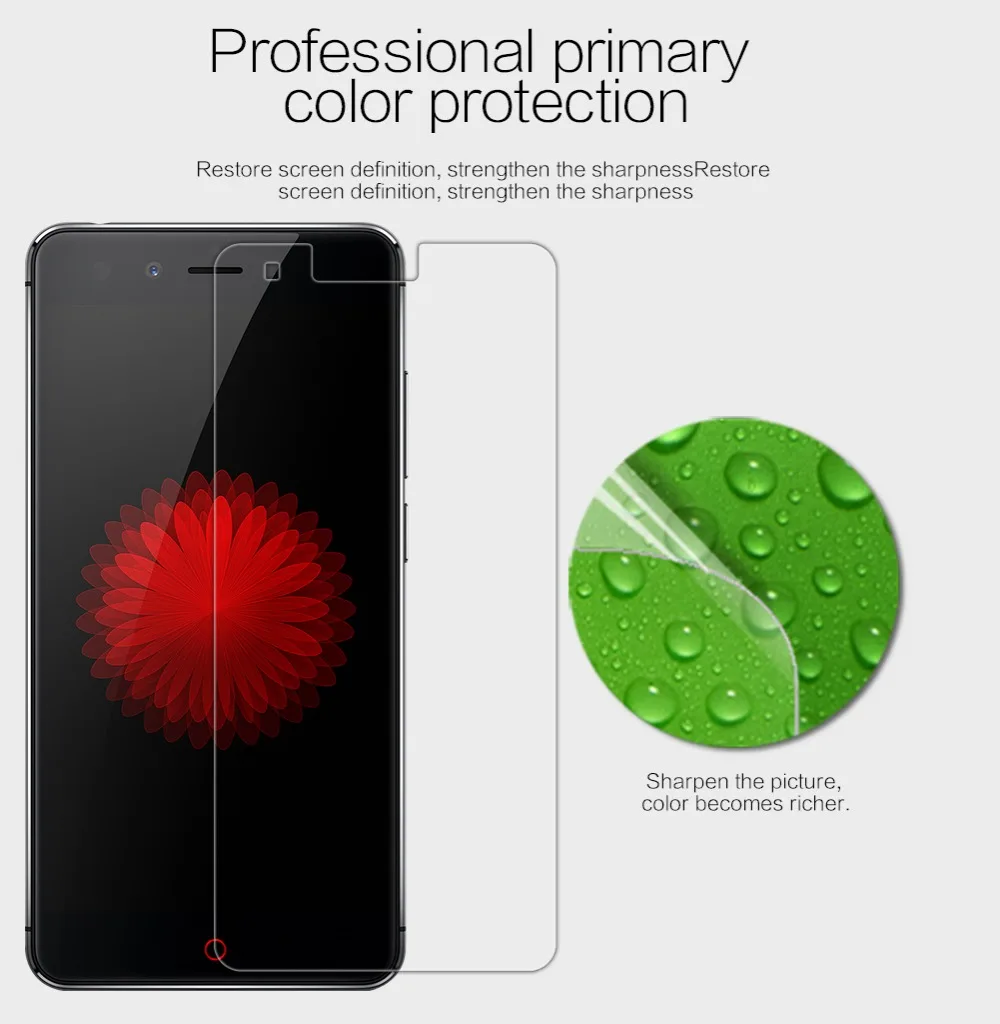 2 шт. Протектор Экрана Для Nubia Z11 Mini с Мини NILLKIN Super Clear С Антибликовым Покрытием