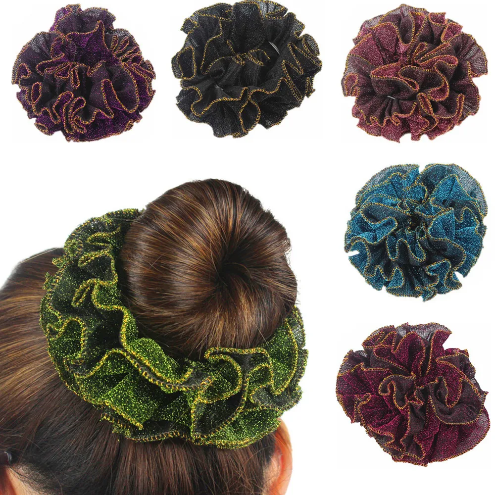 Women Bright Silk Velvet Hair Ropes Scrunchies Bands Scrunchy Elastic Ties | Headband