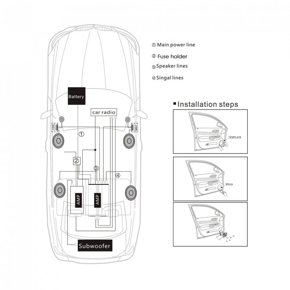 2 шт 150 Вт прочные универсальные Высокоэффективные мини-полукупольные автомобильные ВЧ-динамики для автомобильной аудиосистемы