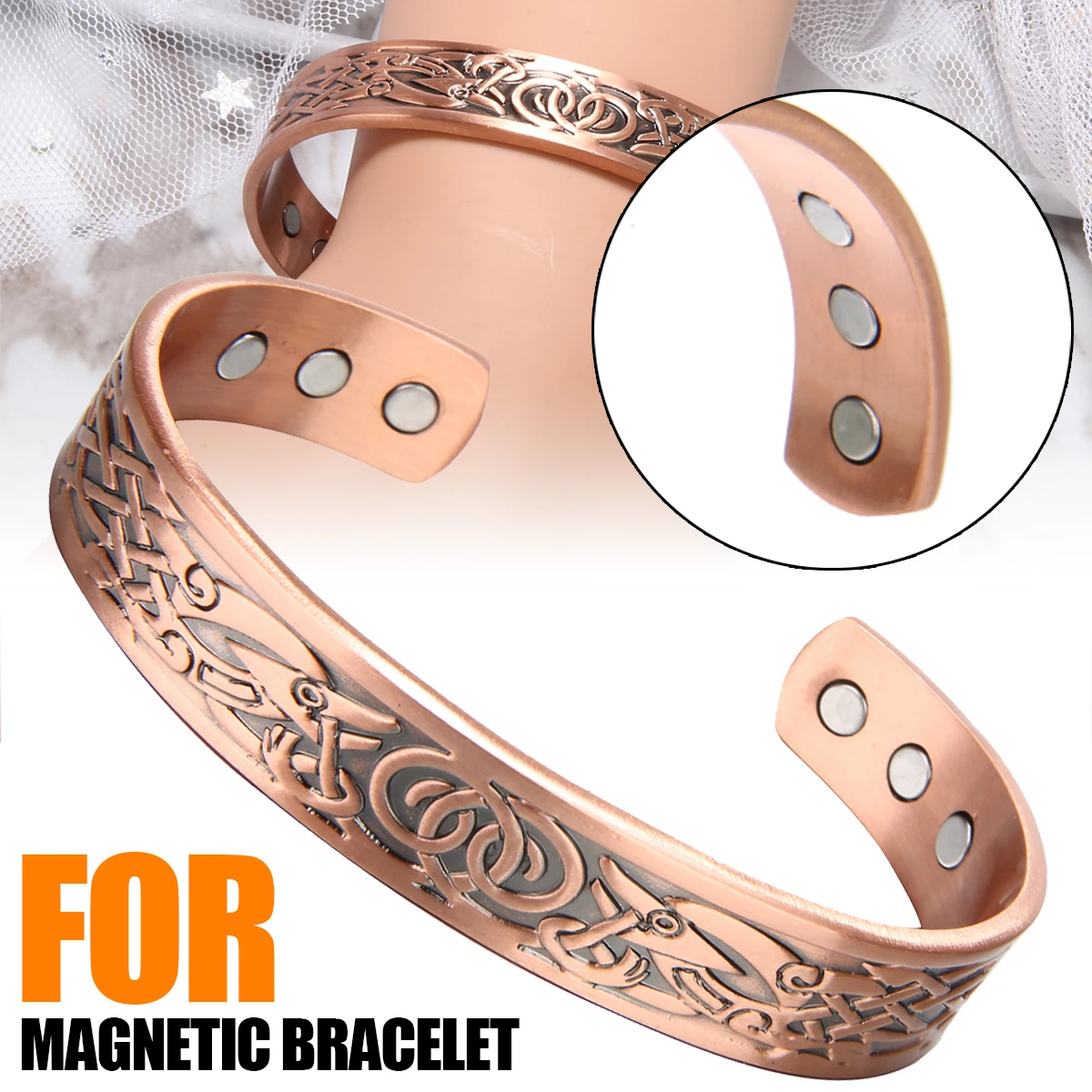 1 шт. магнитный браслет из чистой меди|Сон и храп| |