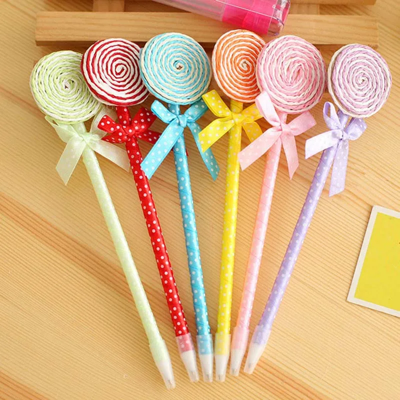 12 шт./лот милая Шариковая ручка на палочке сувениры вечерние подарки день