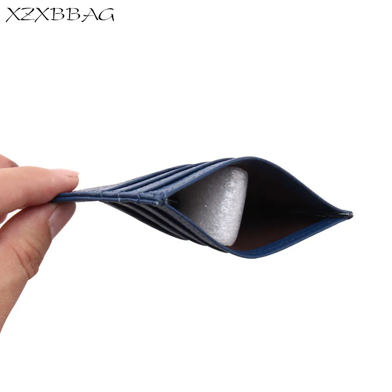 Чехол XZXBBAG из натуральной кожи для мужчин и женщин тонкий кошелек кредитных карт