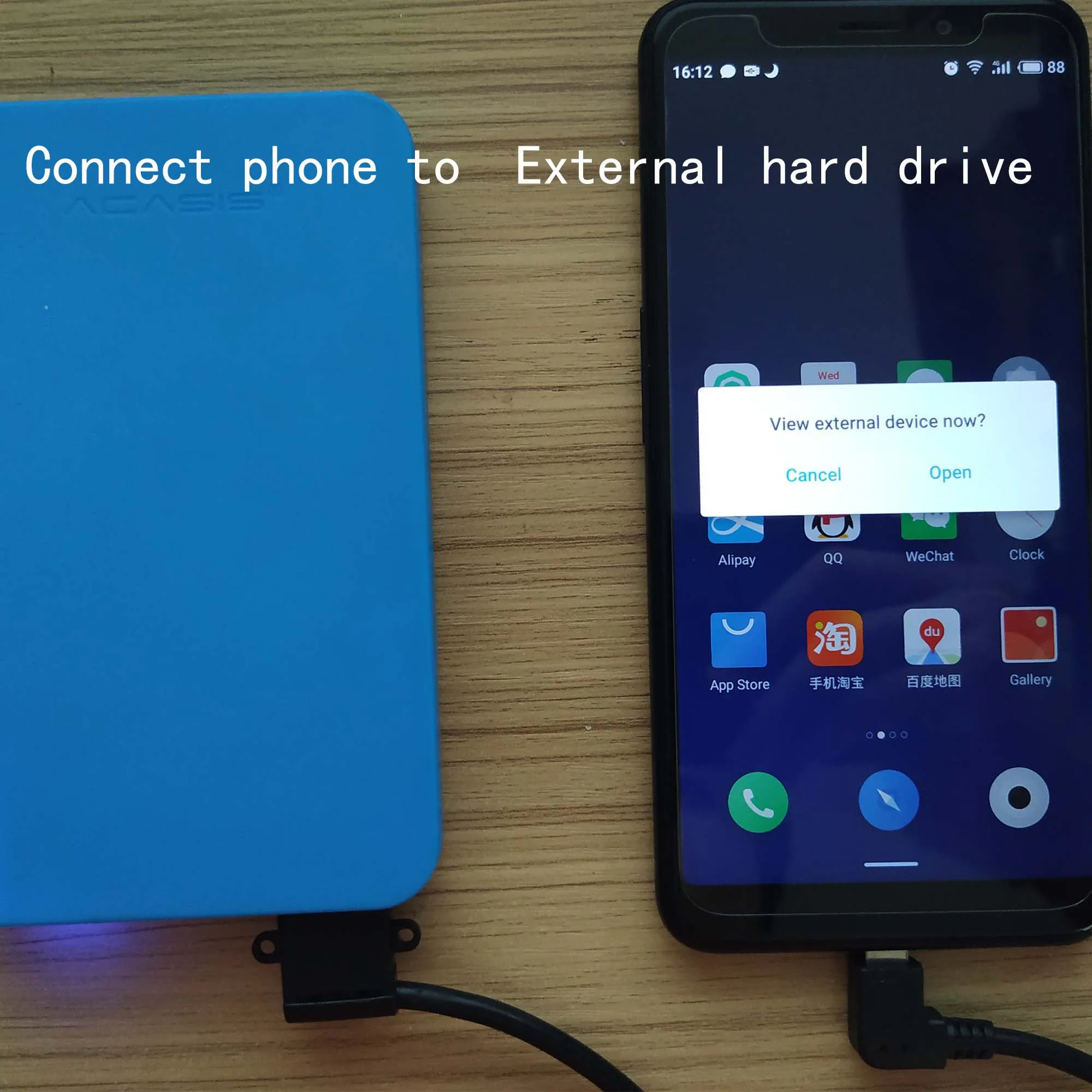 Кабель Micro usb 2 0 к USB 3 Type C B для подключения телефона внешнему жесткому диску
