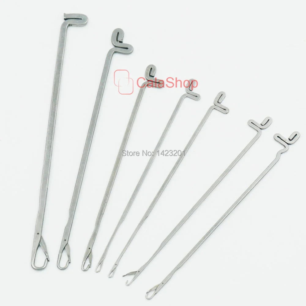 10 упаковок/Лот защелкивающиеся иглы 7 размеров крючком вязанные бородатые