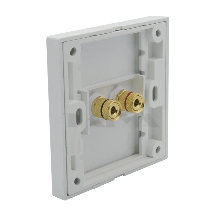 1 Gang EU Style 1.0 Speaker 2 Ports Banana Plug Binding Post Wall Plate | Электроника