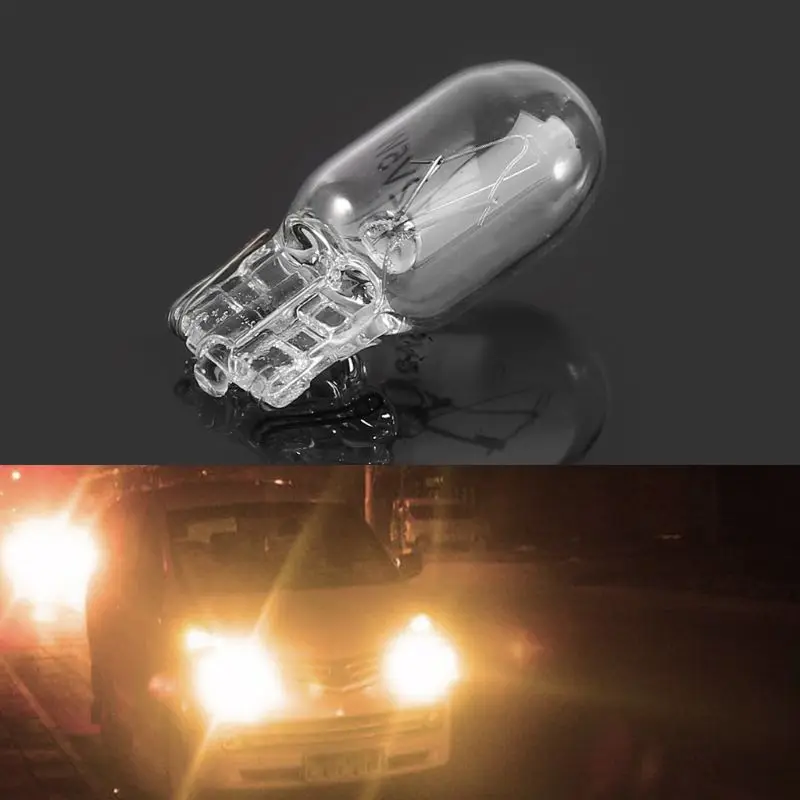 

New 1 Pc T10 W5W Cool White DC 12V 5W 8000K Halogen Bulb Signal Interior Car Light Lamp