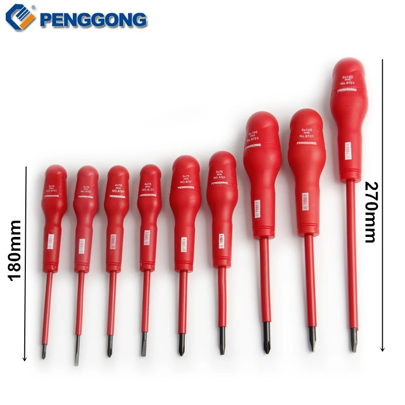 Набор изолированных отверток 9 шт. специальные магнитные точные инструменты для