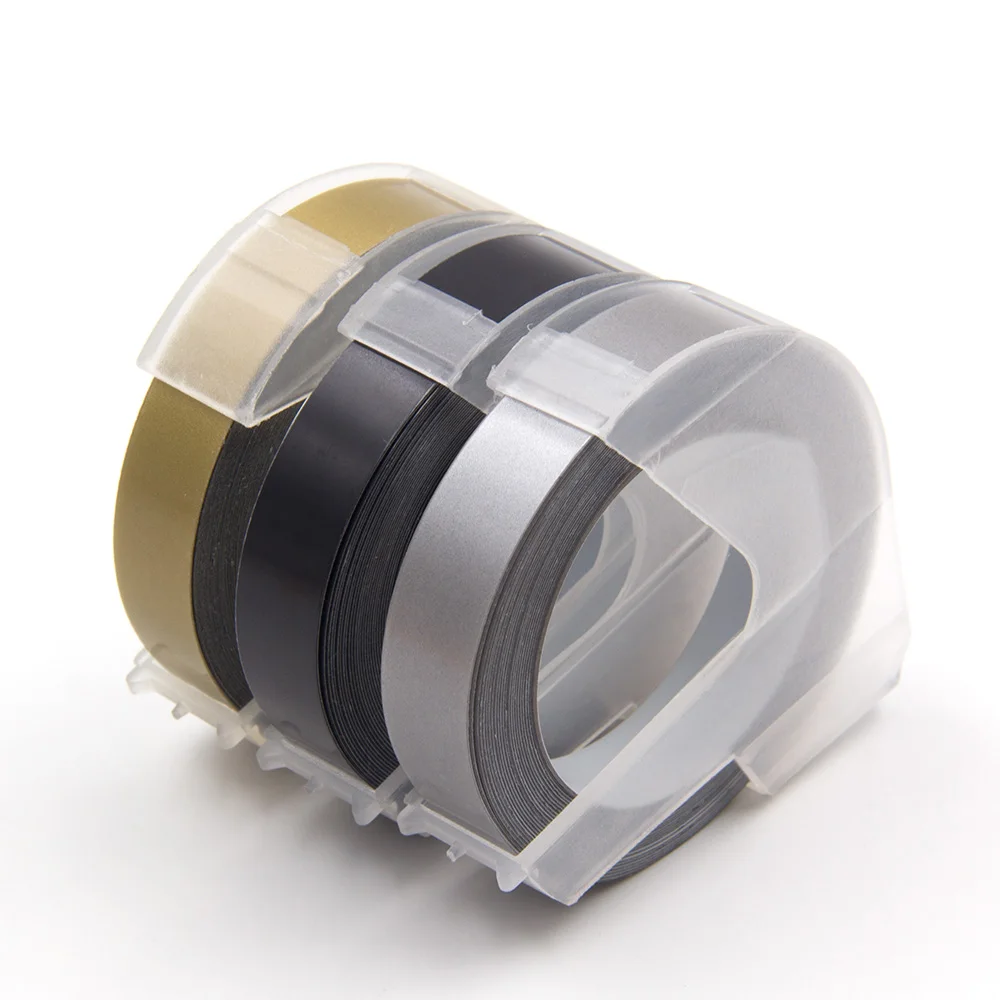 Absonic 16 цветов 9 мм* 3 м Dymo 3D пластиковая Dymo лента с тиснением для тиснения этикеток производитель ПВХ DYMO M1011 1610 1595 1540 Motex E101