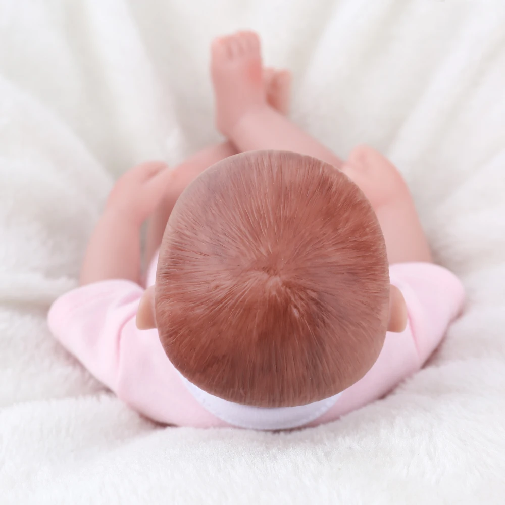 NPKDOLL Reborn Baby Doll 10 дюймов мини Реалистичная кукла для тела полностью мягкая