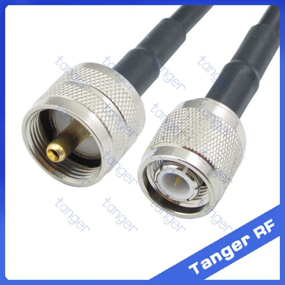 Горячая Распродажа Tanger TNC штекер к PL259 UHF прямой RF RG58 коаксиальный кабель 20 дюймов