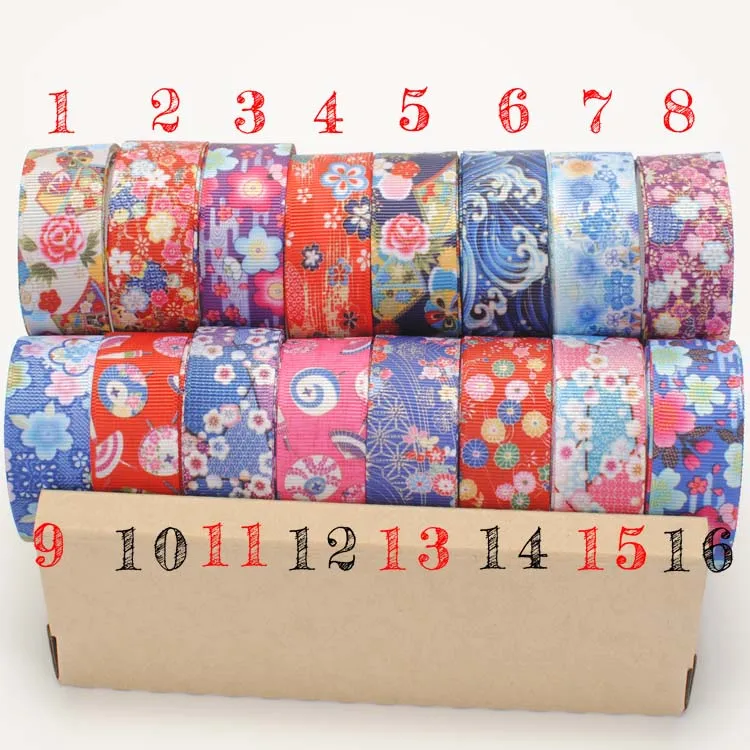 Новинка 7/8 ✢ мм красивый цветочный узор в японском стиле DIY Ручная работа бант