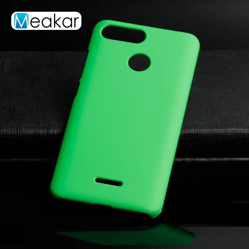 Матовый пластиковый чехол 5,45 для Xiaomi Redmi 6 Чехол для Xiaomi Redmi 6 Redmi6 чехол-лента на заднюю панель - Цвет: Green