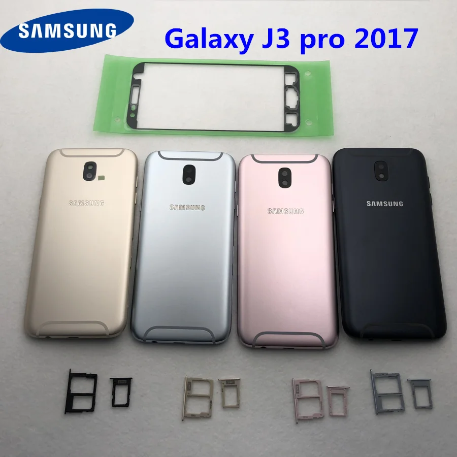 Для samsung Galaxy J3 j5 j7 pro корпус средняя рамка Задняя крышка батареи j330 j530 j730 с кнопками громкости питания