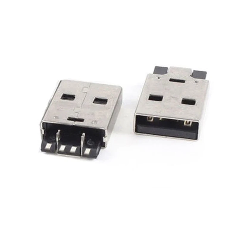 Штекерный разъем USB 2 0 типа А 180 градусов 4 контакта фута кабель DIP для пайки 20 шт. |