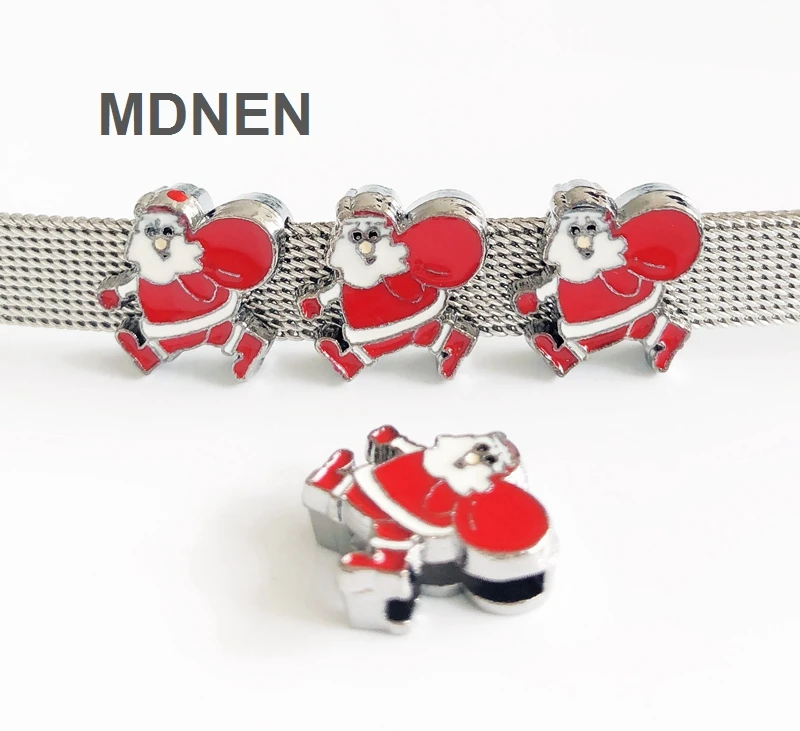 DIY accessory Alloy 8mm Santa ClausSlide Charm Bead 8MM Dog Cat Collar Wristband | Украшения и аксессуары
