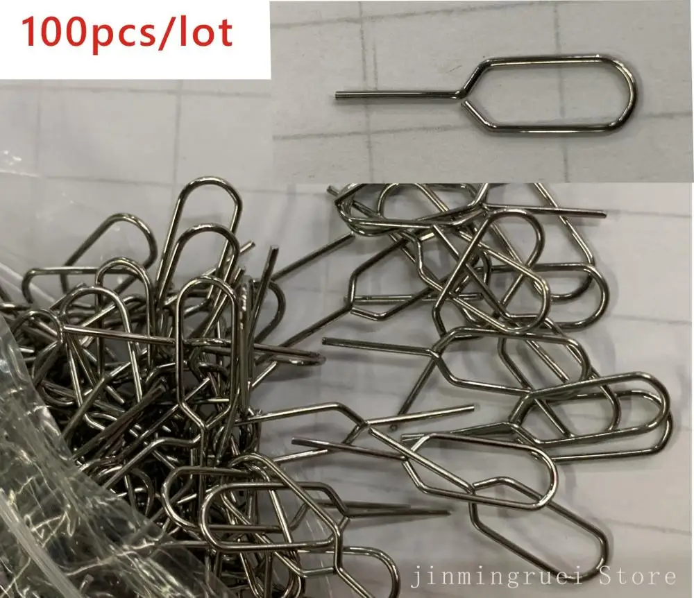 100 шт./лот SIM карты лоток Удаление Remover извлечения булавки иглы ключ инструмент для samsung iPhone 7 6 S 6 Plus 5 5S SE 5C 4 4S