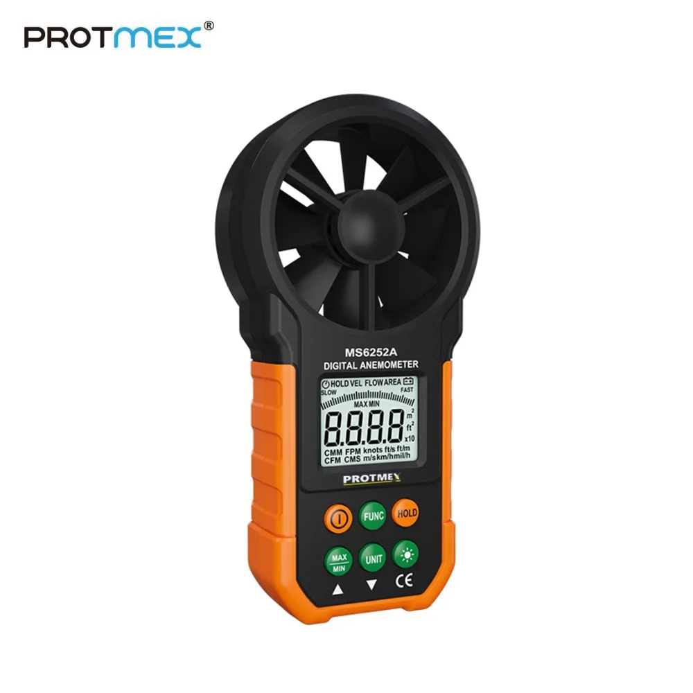 Цифровой анемометр Protmex MS6252B измеритель влажности температуры USB Ручной ЖК
