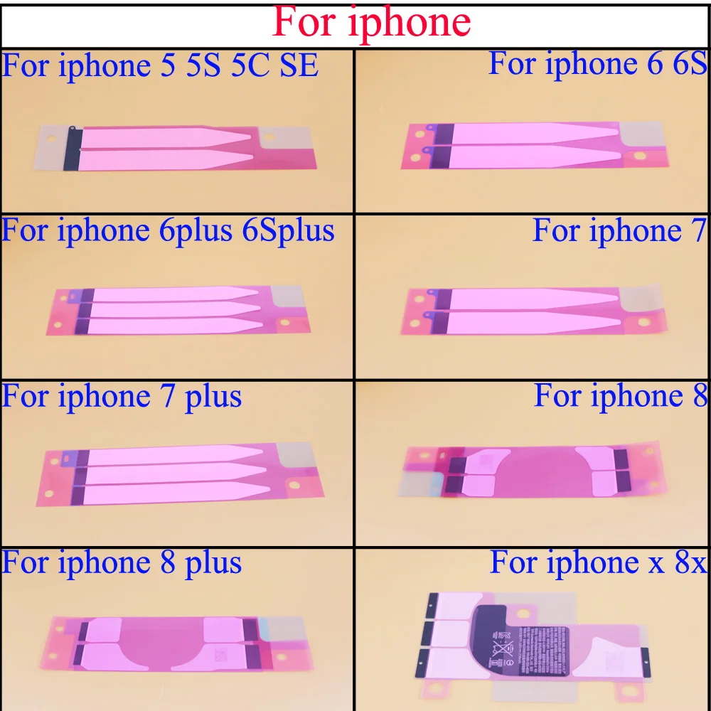 100 шт. клейкая лента для iPhone 6 6S Plus 7 7Plus 8 8plus 5 5S 5C x|Компьютерные кабели и разъемы| |