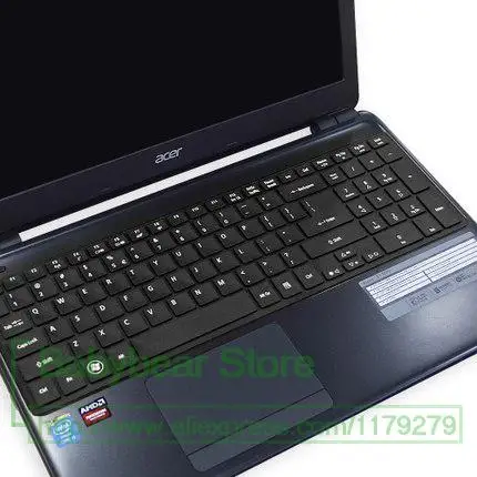 allblack Новая силиконовая защитная накладка для клавиатуры кожного покрова для acer Aspire V3-571G V3-551G V3-771G V3-731G E1-522 E1-570G E1-532 P273 V3-572g - Цвет: allblack