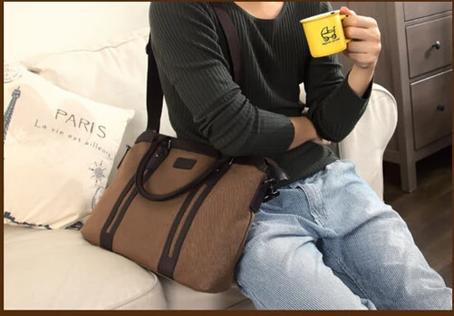 Мужская холщовая сумка-мессенджер в Корейском стиле | Багаж и сумки