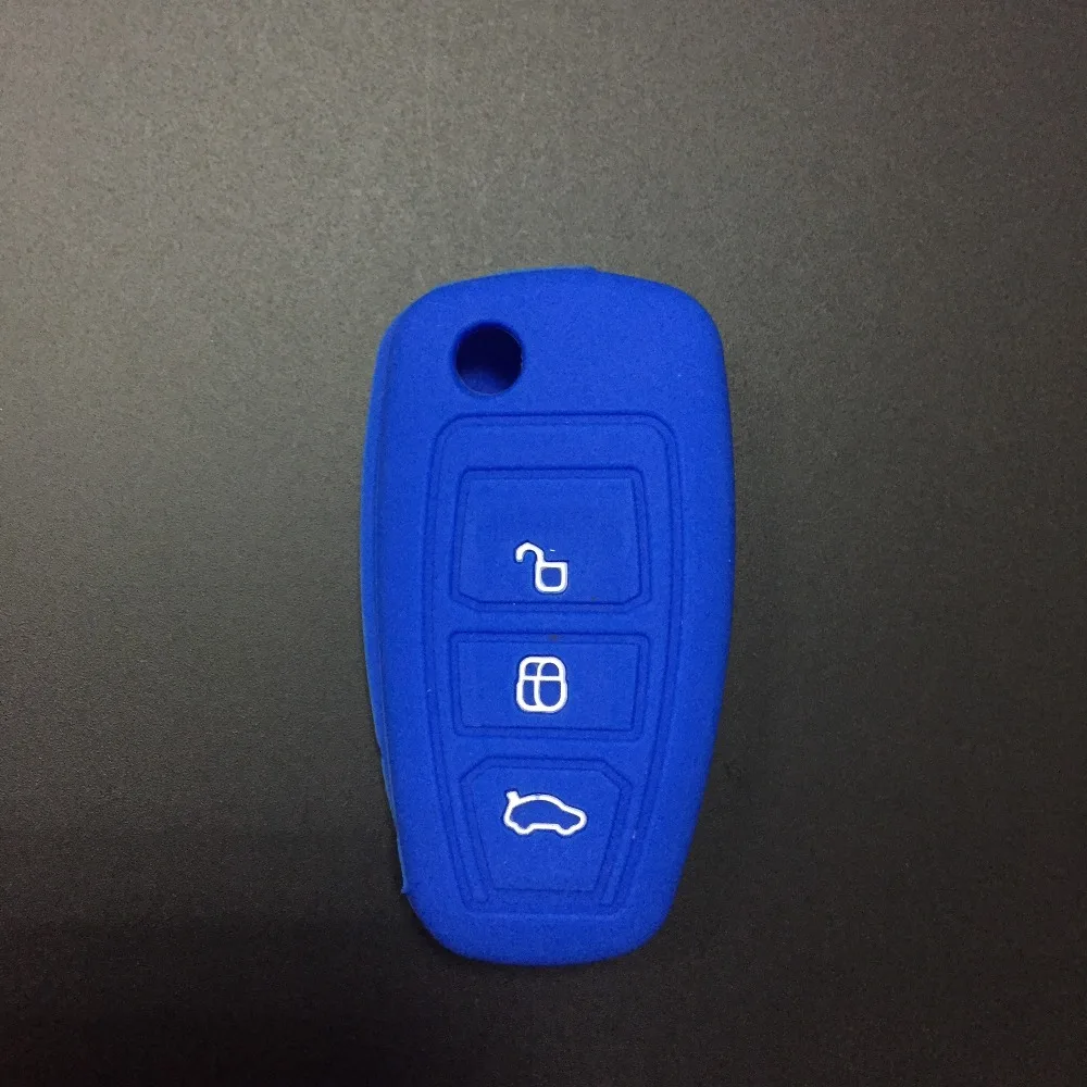 3 кнопки флип чехол для автомобильного ключа силиконовый Ford Ranger C Max S Focus Galaxy Mondeo