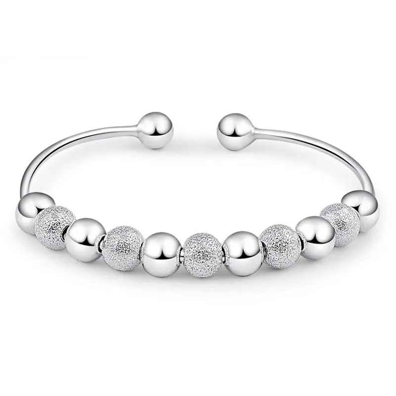 CKW Korean Version Opening Nine Transfer Beads Fortune Female Bracelet Copper Plated Silver Explosion gifts for Women | Украшения и