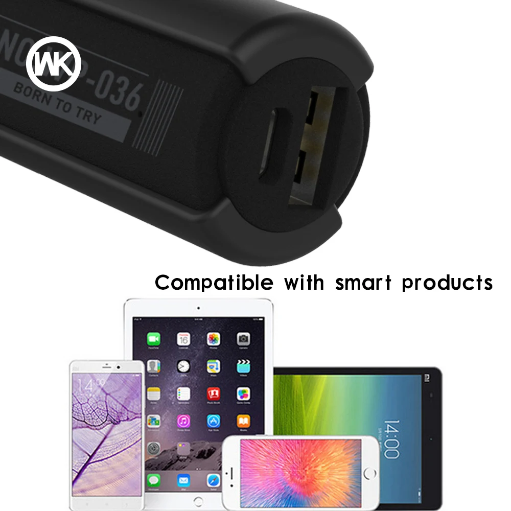 WK Солнечный mi ni power Bank для Xiaomi Внешний аккумулятор 8 Bateria Аккумулятор Cargador Portatil iPhone