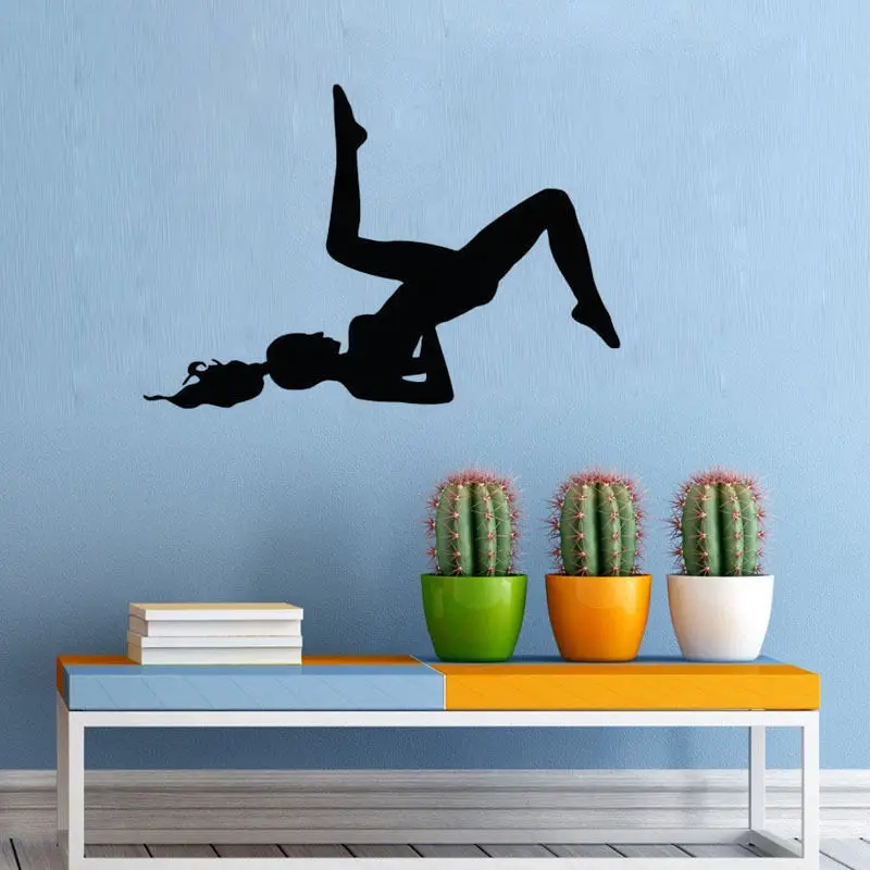 

Woman Fitness Exercise Wall Sticker Sport Wall Stickers Gymnasium Wall Decals