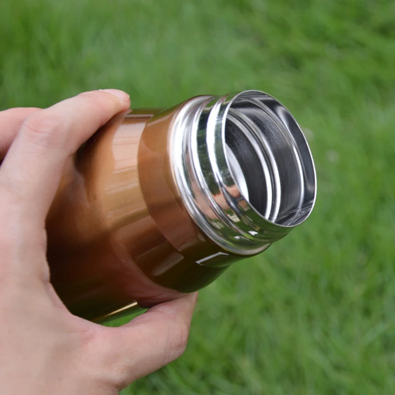 Лидер продаж 350 мл золото из нержавеющей стали Пуля термосы бутылки для мужчин и