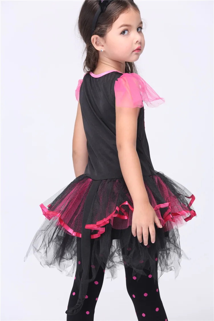 Популярное милое причудливое платье в виде кошки на Хэллоуин детвечерние НКА