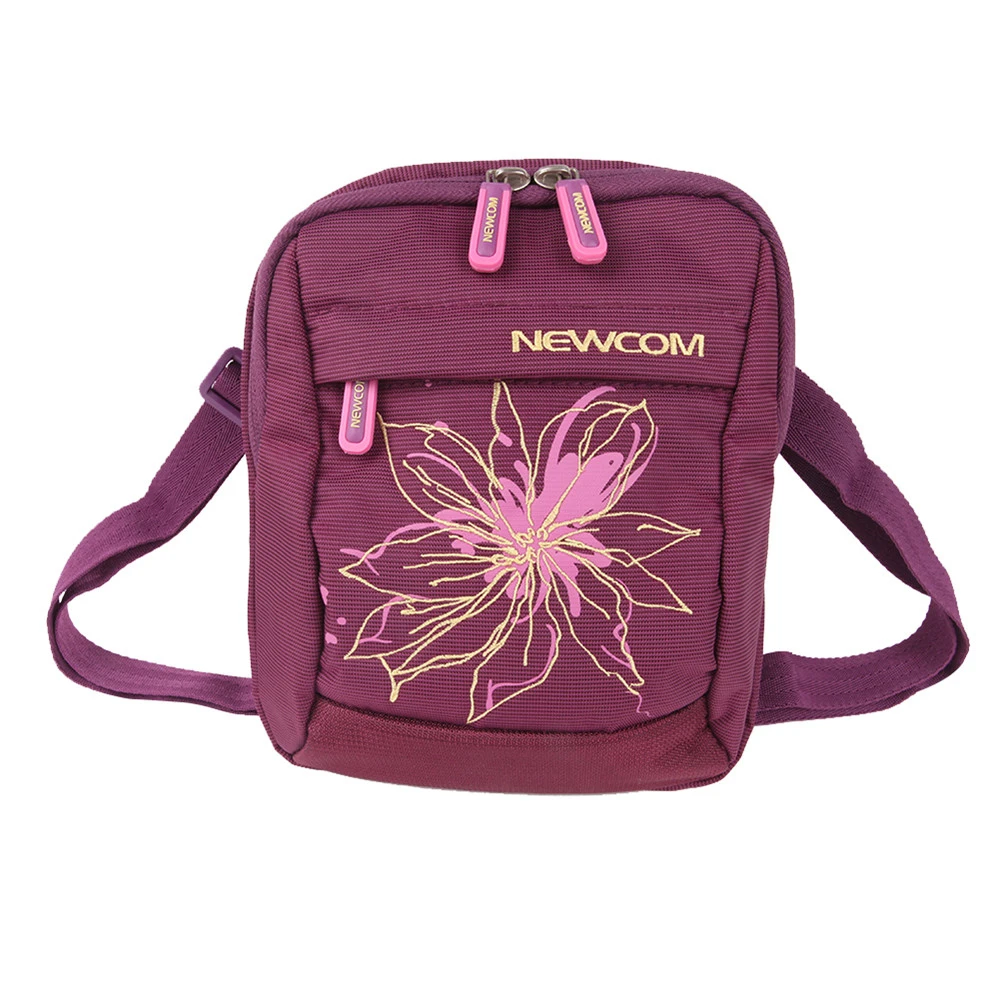 Ladies Classic Shoulder Bag Women Messenger Bags Casual Crossbody For Girls Flower Embroidery Purple Blue | Багаж и сумки