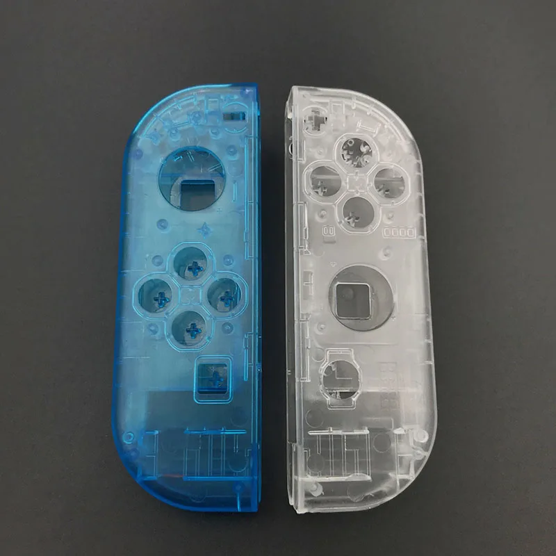 blue clear Сменный Чехол для пульта дистанционного управления kingd контроллер NS Joy-Con чехол для игровой консоли - Цвет: blue clear