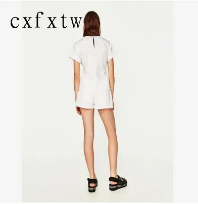 Женские платья с талией 2018 года черной лентой в белой блузке cxfxtw | Женская одежда