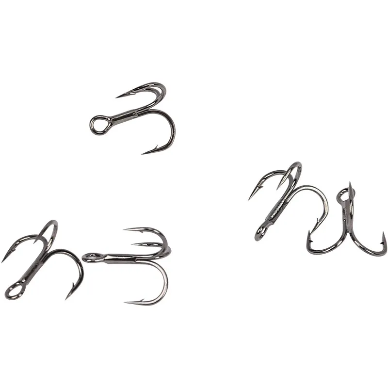

TSURINOYA 5Pcs 14# Fishing Barbed Hook Carbon Steel Groove Treble Hooks Carp Fishing Hook Pesca Acesorios For Fishing Soft Lure