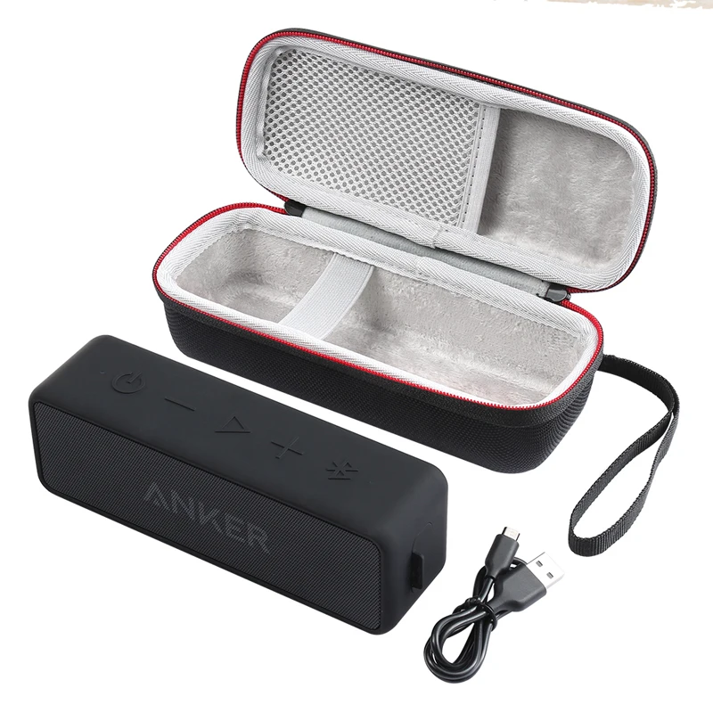 2 шт Портативный беспроводной Bluetooth EVA динамик чехол для Anker SoundCore 2 с сеткой двойной карман аудио кабель переноска дорожная сумка