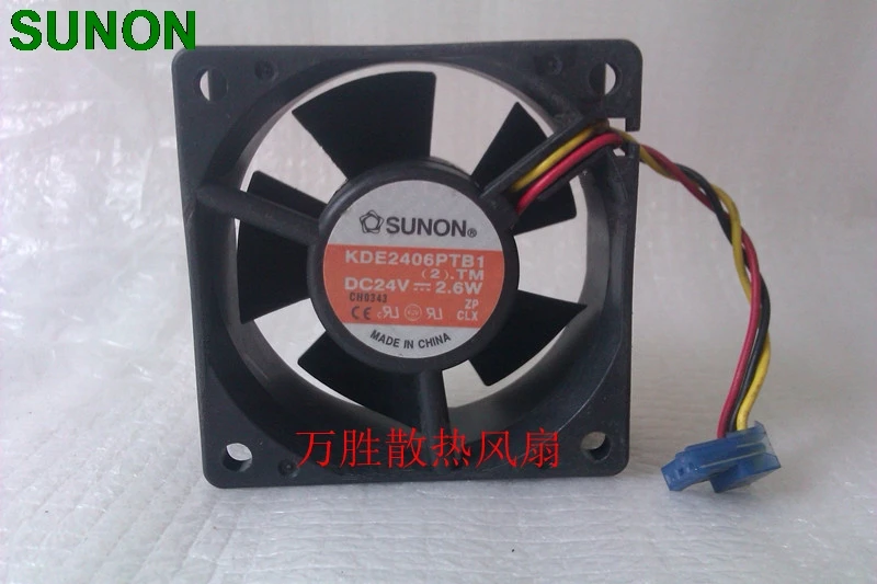 Вентилятор охлаждения для сервера Sunon KDE2406PTB1 6025 6 см 60 мм DC 24v 2 W | Компьютеры и офис