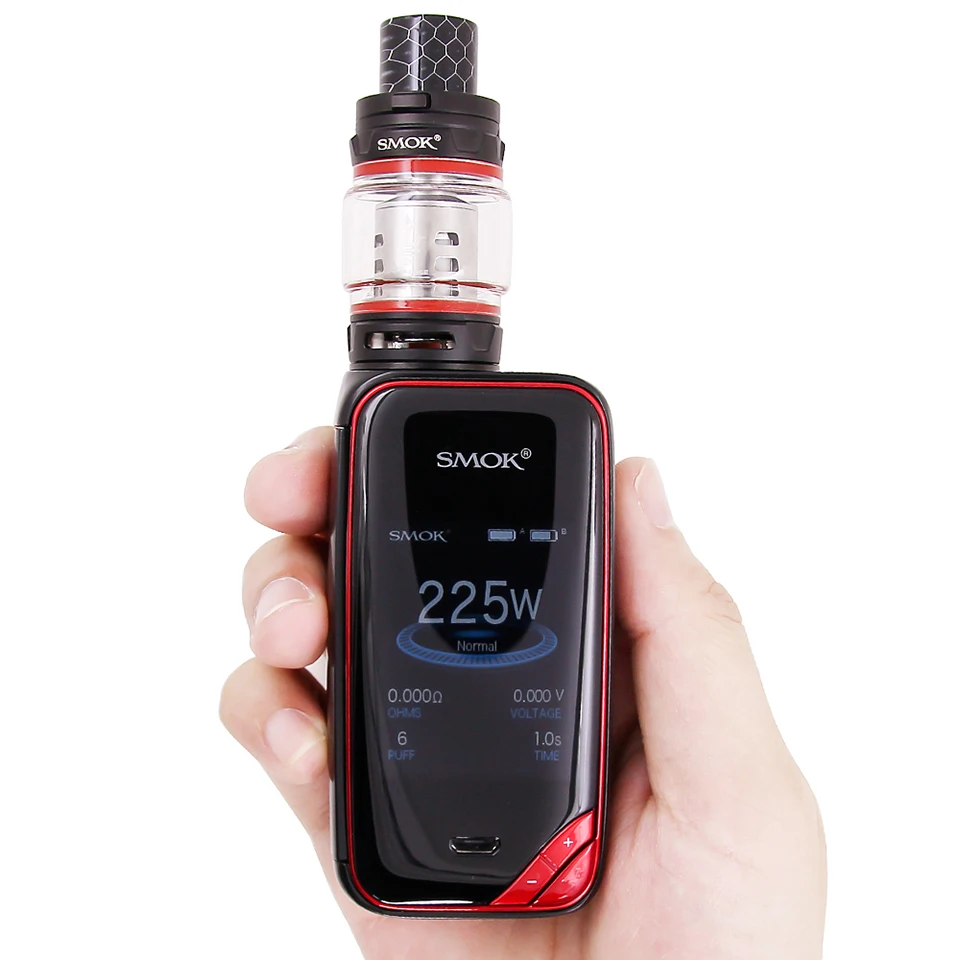 Оригинальный SMOK X-PRIV KIT 225W X Priv Mod Полный экран 8 мл TFV12 Prince Tank электронная сигарета